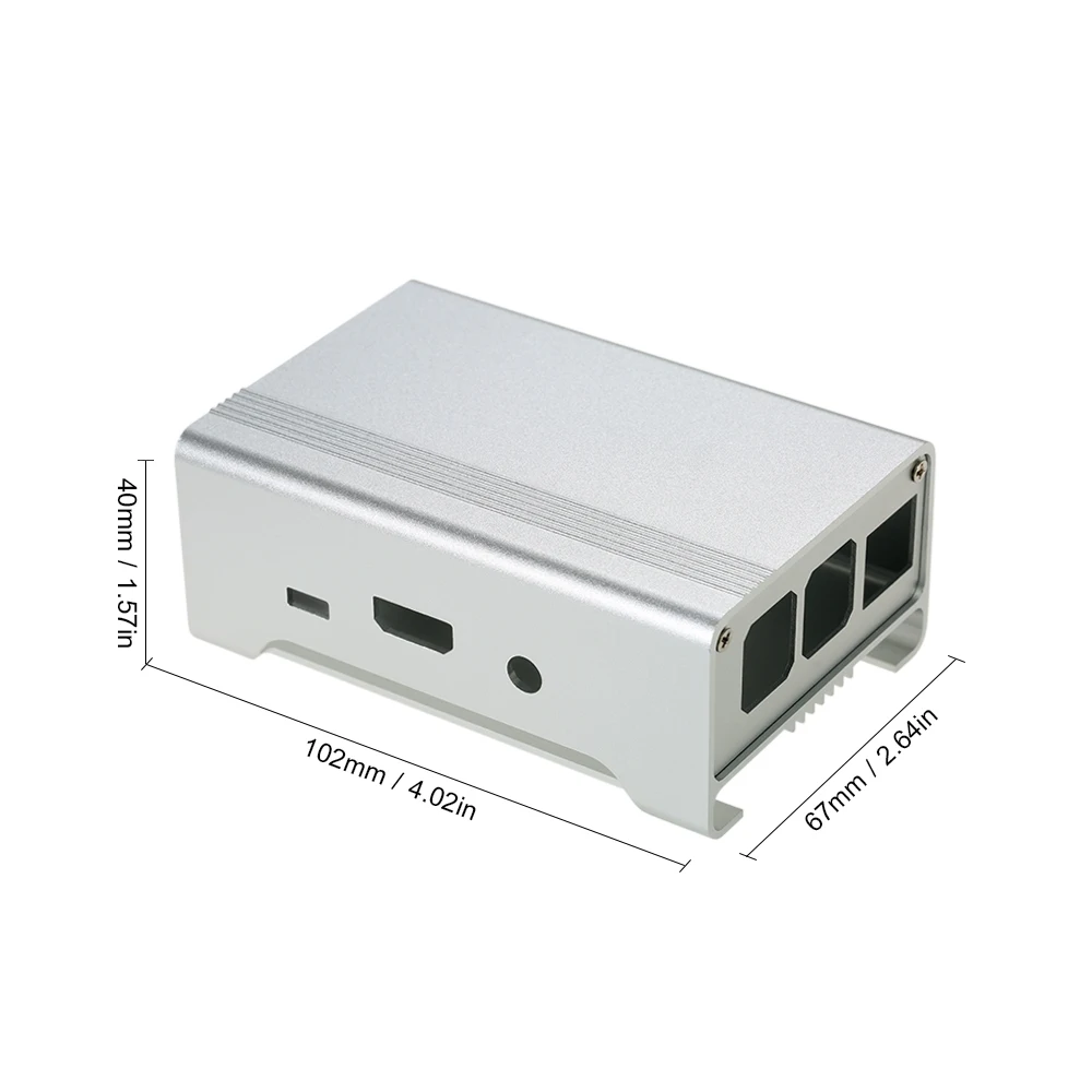 Алюминиевый сплав защитный чехол Корпус коробка для Raspberry Pi 3, Pi 2 и B+ с охлаждающим вентилятором