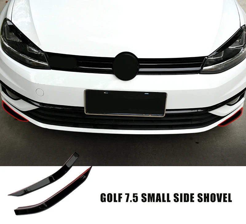 For Golf 7.5 MK 7.5-Car Front Bumper Lip Shovel Side Surround Spoiler