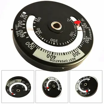 

1pc Magnetic Wood Stove Pipe Fireplace Heat Temperature Gauge Thermometer