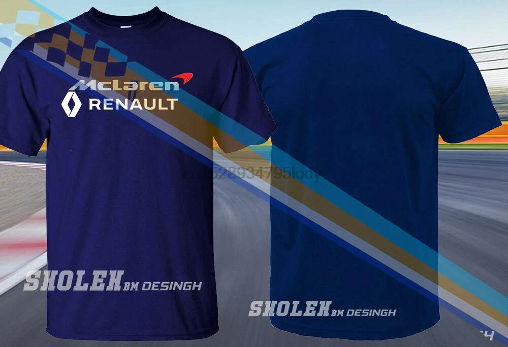 

LIMITED MCLAREN RENAULT LOGO T-SHIRT NEW SPORT RACING F1 T-SHIRT ALL SIZE