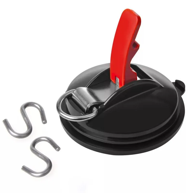 multifunctional strong rubber car suction anchor suction cup sucker with 2 hooks
