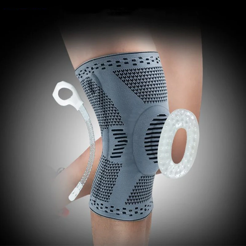Спорт на открытом воздухе Meniscus силикагель защитные наколенники Компрессионные гольфы для бега наколенники