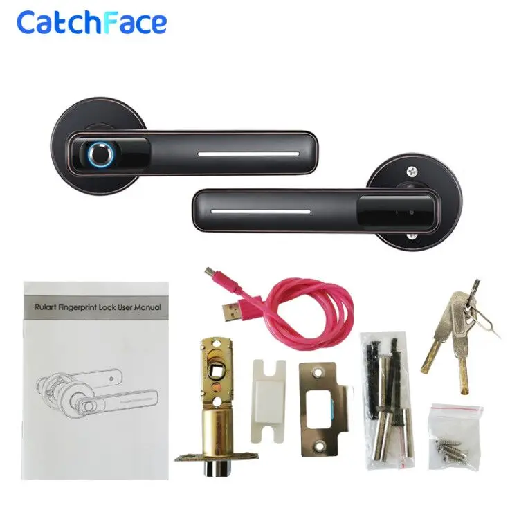 Biometric Fingerprint Door Lock Intelligent Electronic Lock For Home and Office Security With Mechanical key