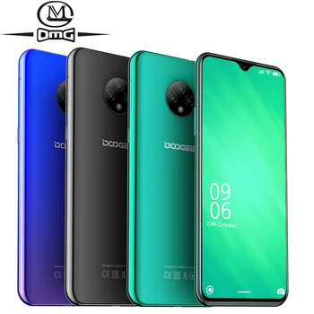 Перейти на Алиэкспресс и купить Мобильный телефон DOOGEE X95, Android 10, 4G, дисплей 6,52 дюйма, MTK6737, 2 Гб + 16 ГБ, две SIM-карты, тройная камера 13 МП, сотовый телефон 4350 мАч