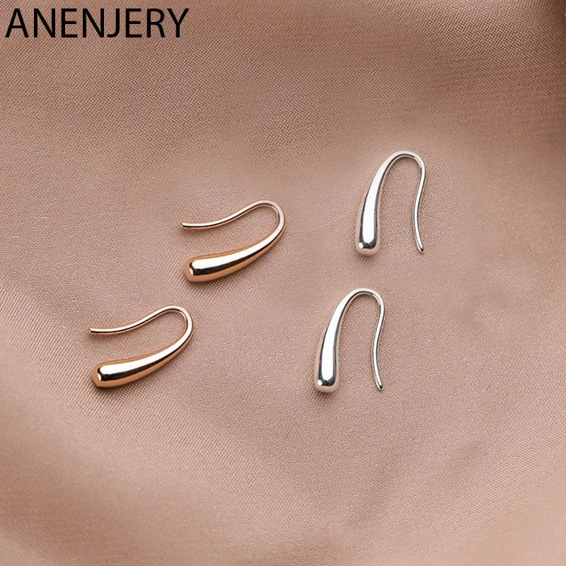 ANENJERY 925 пробы серебряные серьги 6 шт. наборы жемчужная мозаика циркон самолет