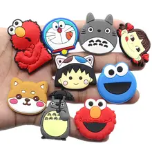 Breloques de chaussures en PVC, 1 pièce, personnage de dessin animé, bricolage, sabots en forme de crocodile, décorations à boucle, cadeaux de noël pour filles et enfants, tendance 