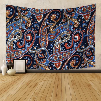

Psychedelic Flower Town Tapestry Mysterious Hippie Tapestry Abstract Pattern Trippy Tapestry Fantasy Magical Fractal Tapestry