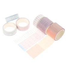6 rouleaux de bandes Washi décoratives, bandes de journal portables, papeterie pour étudiants