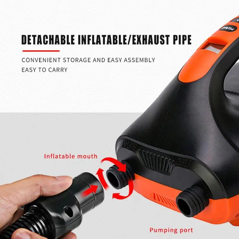 

Portable SUP Electric Inflatable Pump Rubber Boat High Pressure Air Pump Rubber Boat Inflator Air Pump