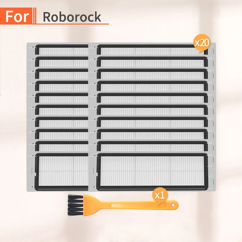 Запчасти для робота-пылесоса xiaomi mijia mi 1S 2S roborock s50 s6 s55 s51 фильтр НЕРА 20 шт. | Бытовая