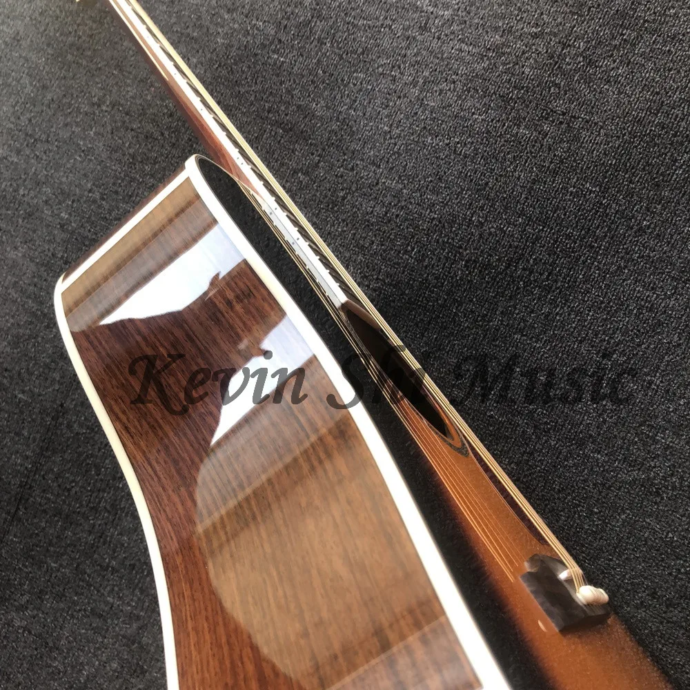 KSG 4" ручная работа G45 Акустическая гитара винтажная sunburst Акустическая Электрогитара Акустические две алмазные инкрустации