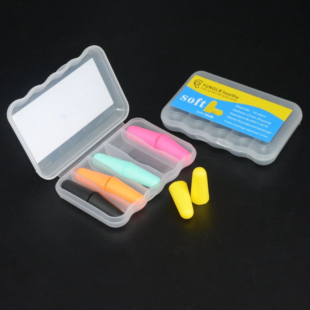 Earplugs Set Noise Reduction Soft Ear Plug For Sleep Canceling Reduction Anti Snoring Oordopjes   Antinoise Foam Sleeping Earplu 3