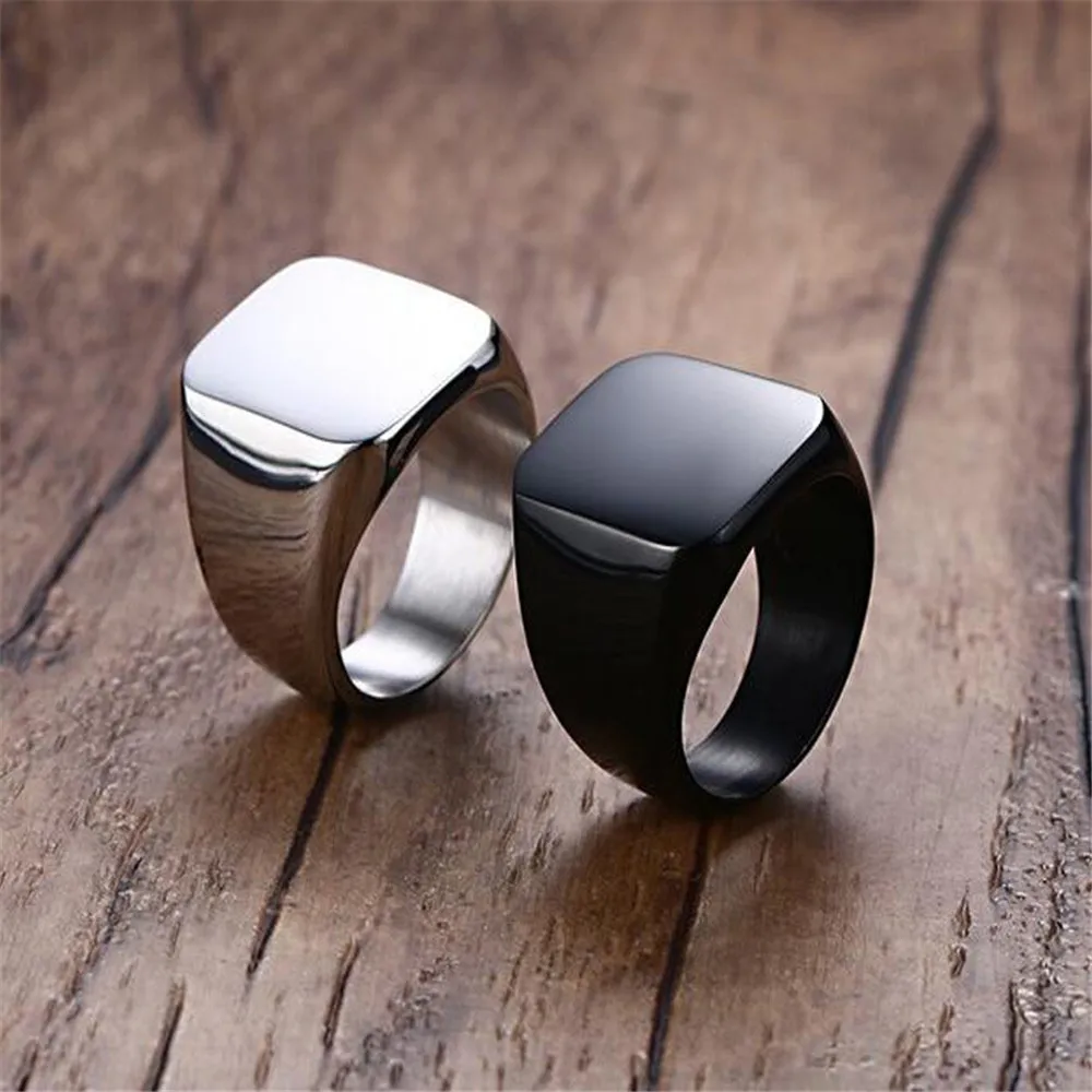 Кольца для мужчин в стиле панк золотые/черные/серебряные кольца для женщин Простые обручальные кольца модное кольцо вечерние ювелирные изделия Anillos para hombres