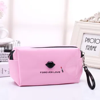 

2018 Women Female Travel Portable PU Cosmetic Case Bright Color Cosmetic Bag Woman Bags Multifunction Makeup Bag Neceser