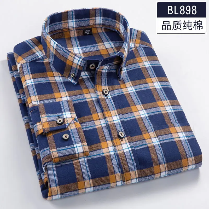 Мужская Фланелевая рубашка с длинным рукавом размера плюс 5XL 6XL 7XL 8XL, хлопок, высокое качество