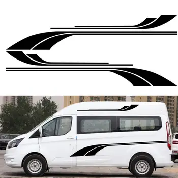 

23*220cm Graphic Stickers Vinyl Decals for Caravan RV Camper Accessories Motohome Graphic Decal Car Styling Moulding