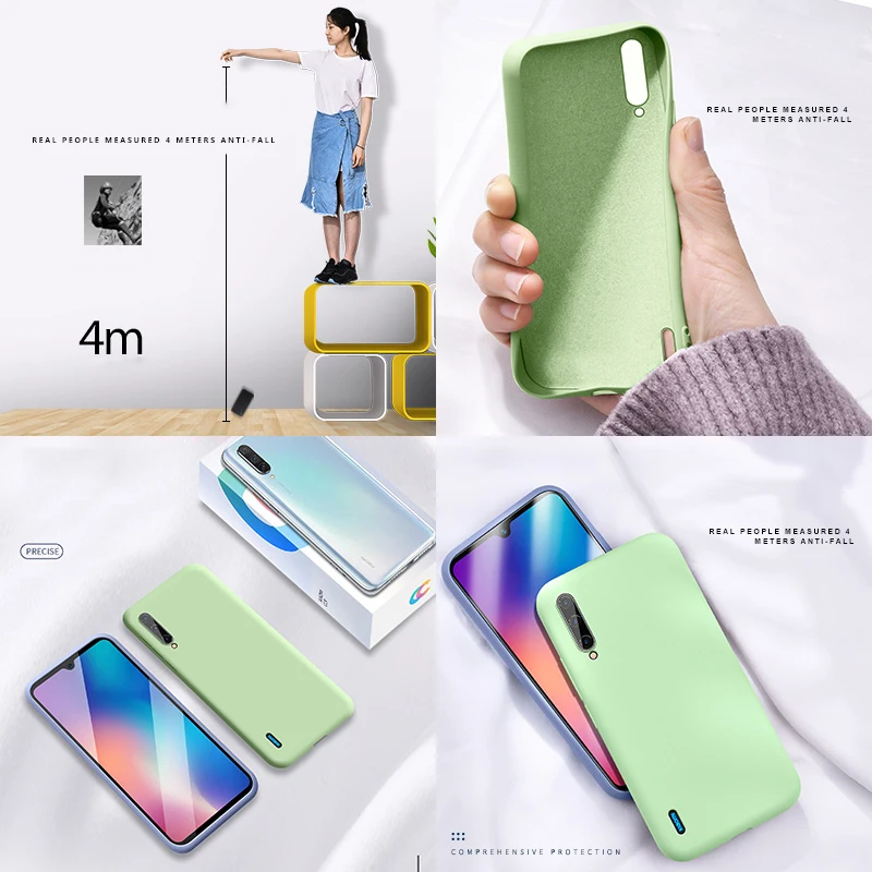 Mi a 3 Чехол жидкостный Мягкий силиконовый чехол для xiaomi mi a 3 чехол на xio mi a3 mi a 3 3a чехол для телефона ударопрочный чехол тонкий Чехол