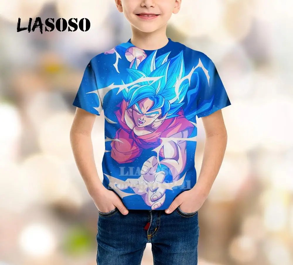 

LIASOSO Children Teens Master Roshi Sweatshirt 3D Print Dragon Ball T Shirt Kids Top Boy Girl Short Sleeve Baby Pullover B157-07