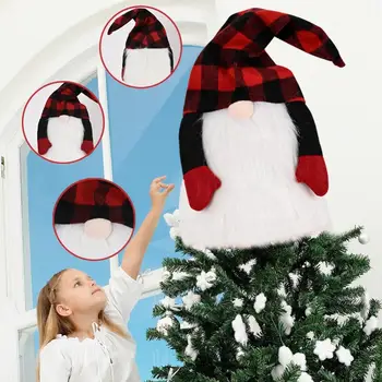 

New 18/28 Inch Christmas Tree Topper Christmas Ornaments Santa Gnomes Plush Scandinavian Christmas Decorations Home Decor n