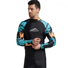 SBart мужской водолазный костюм с длинными рукавами, Быстросохнущий солнцезащитный купальник, мужская рубашка, Раздельный цельный костюм для подводного плавания