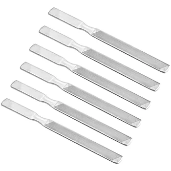 

6pcs Stainless Steel Nail Files Nail Buffer Pedicure Manicure Nail Nail Polish Sanding Strip