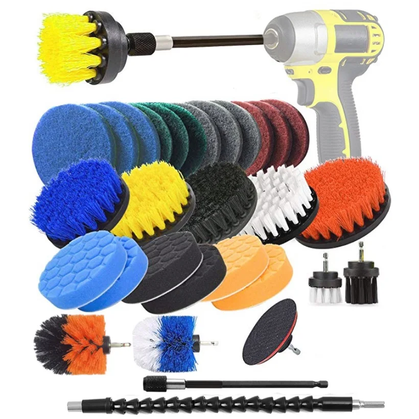 Electric Drill Brush Cleaner Scrubbing Brushes For Bathroom Surface Grout Tile Tub Shower