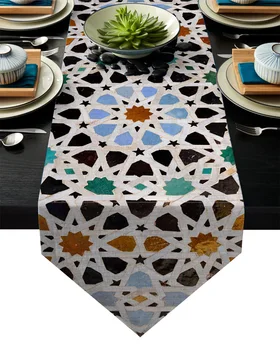 

Art Geometric Decoration Table Runner Table Flag Home Party Decorative Tablecloth Table Runners