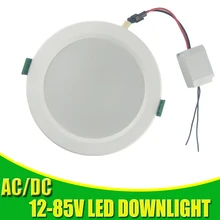 Светодиодный панельный светильник, светодиодный потолочный светильник 12 В 24 в 36 в 48 В, встраиваемый круглый светильник 18 Вт 15 Вт 12 Вт 9 Вт, светодиодные лампы для дома, кухни, точечный светильник