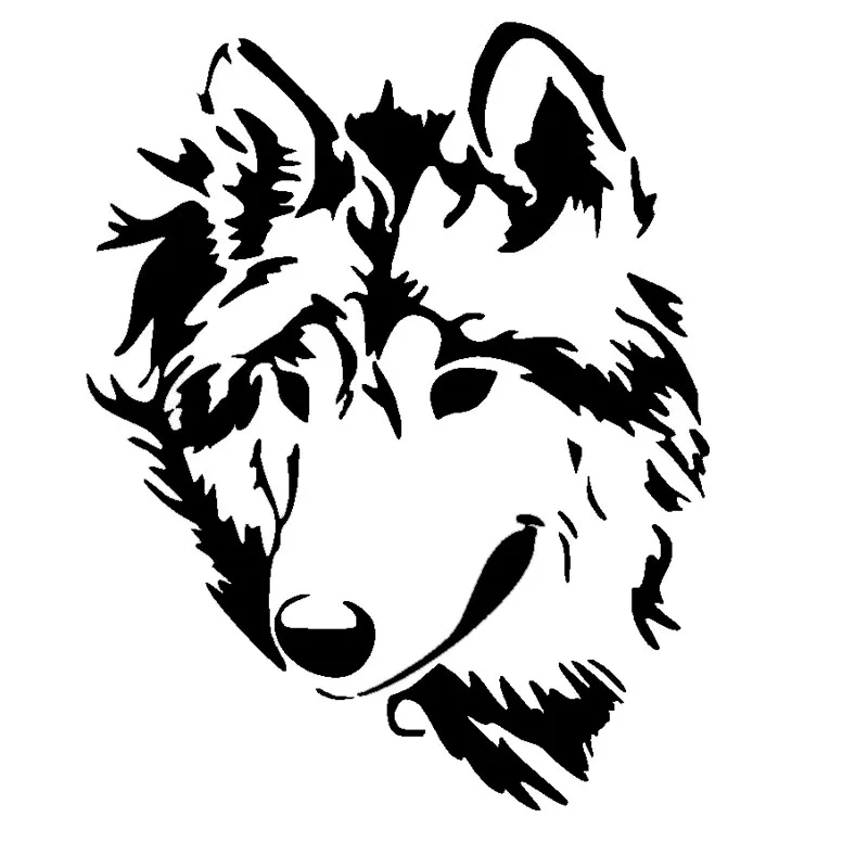 Наклейки на автомобиль волк личность наклейки модные аксессуары декоративное