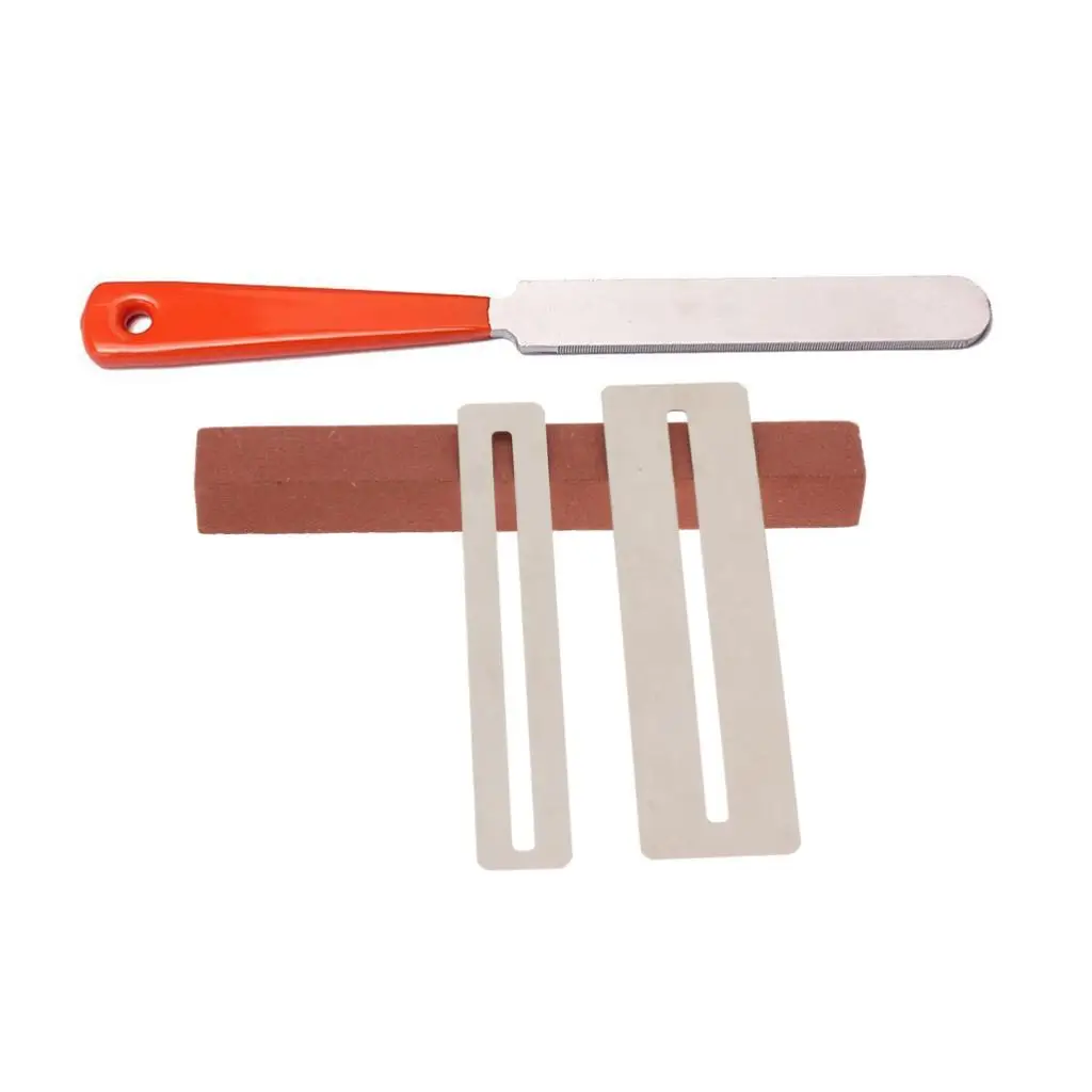 Guitar Fret Crowning File+2pcs Fingerboard Protector+Guitar Sanding Polish