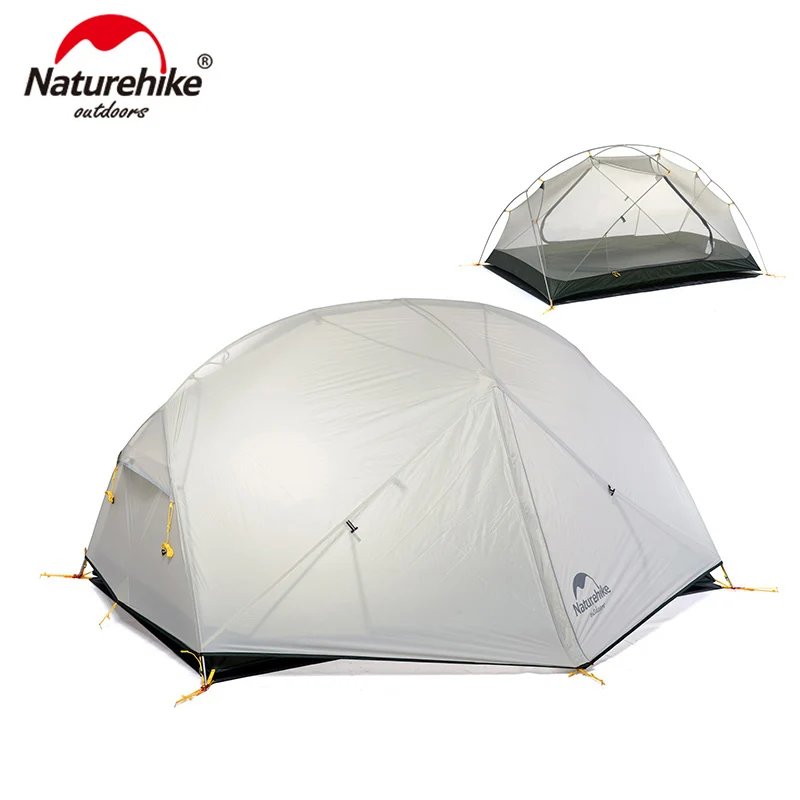 

Naturehike 3 Season Mongar Camping Tent 20D Nylon Fabic Double Layer Waterproof Tent for 2 Persons NH17T007-M