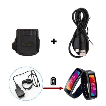 

Smart Watch Dock Charger Seat Charging Cradle for Samsung Gear Fit R350 Watches Charge Base with USB Cable Smartwatch Charger