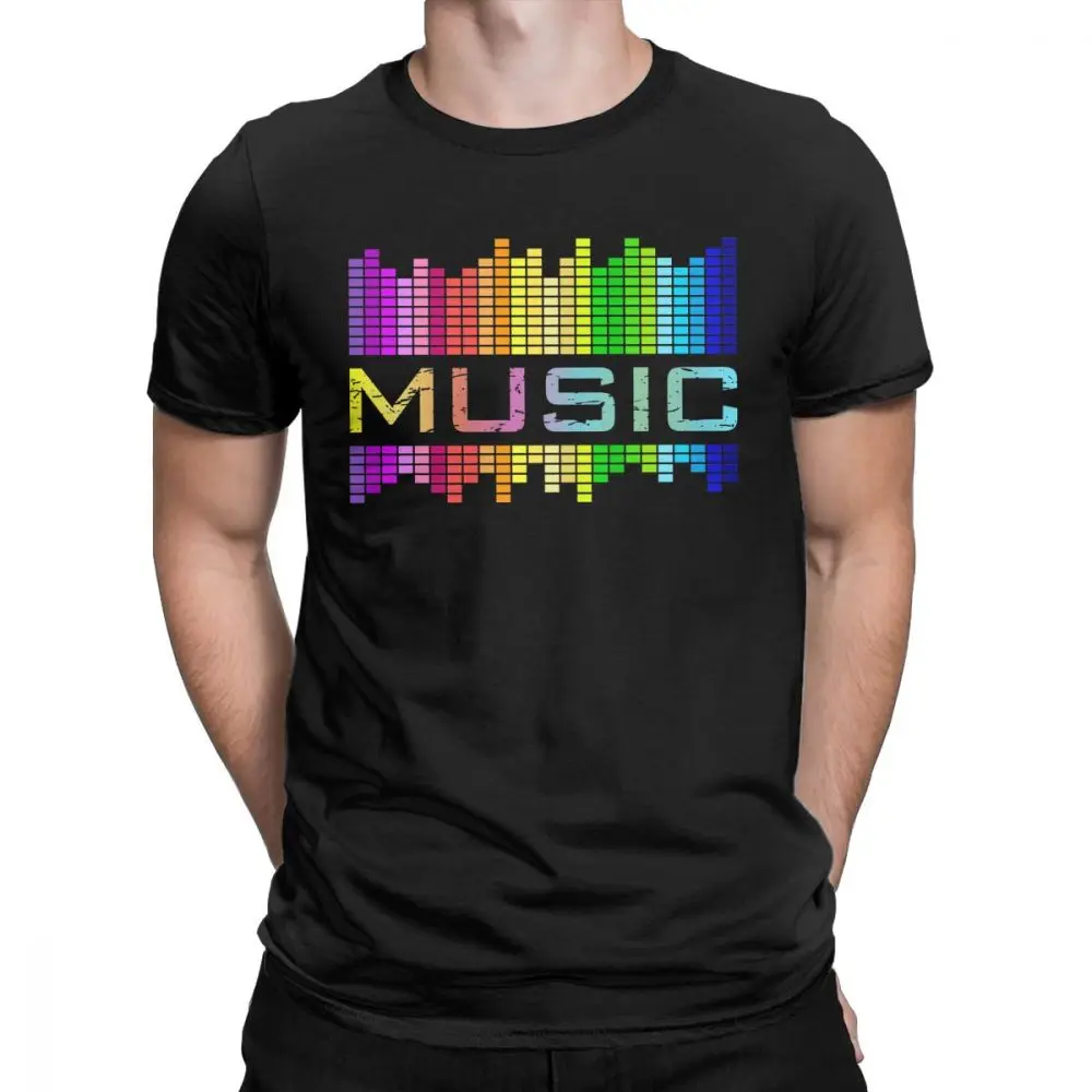 Men Tee Shirt Flashing Equalizer 