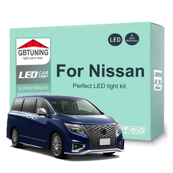Canbus Car LED Interior Light Kit For Nissan Cube Serena C25 C26 C27 Quest Elgrand E50 E51 E52 NV200 NV250 NV300 NV350 NV3500 1