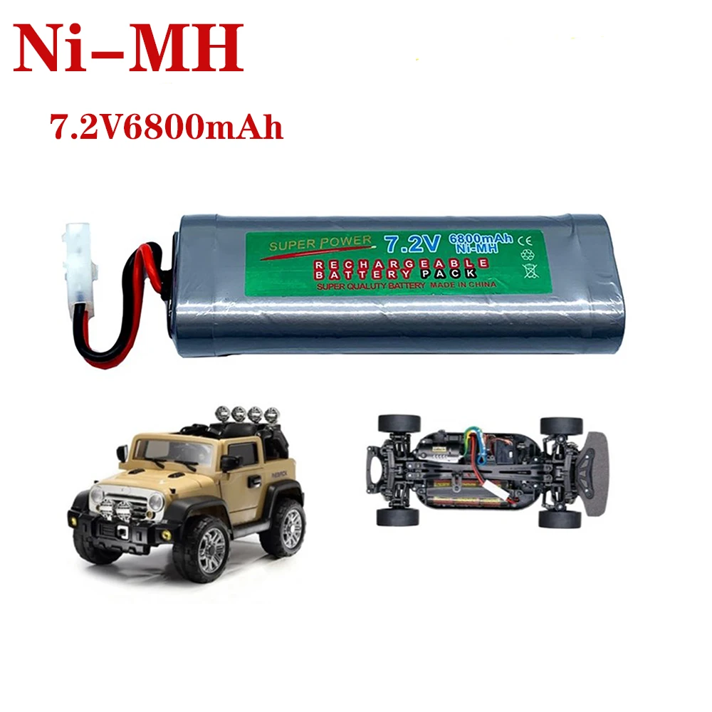 100% плоский автомобильный запасной аккумулятор 6800 мАч 7 2 в NIMH RC
