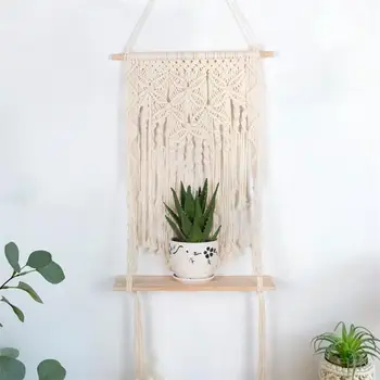

Handwoven Plant Hanger Tapestry Bohemian Decorative Wall Hanging Cotton Tapestry Ornament For Home Office Decorations