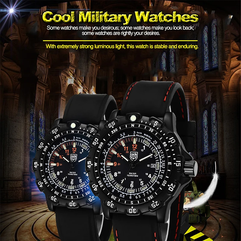 Top Brand Luxury Addies Men Watch Quartz Analog Hand Luminous Dial Display Casual Wrist Watches Men In Dark Like Tritium Clock