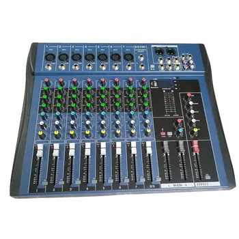 

CT8 8 Channel Professional Stereo Mixer Live USB Studio Audio Sound Console Network Anchor Device Vocal Effect Processor