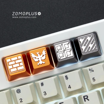 

Key cap mechanical keyboard keycap personality design,Classic retro Battle City series Cherry MX axis aluminum alloy keycaps,M41
