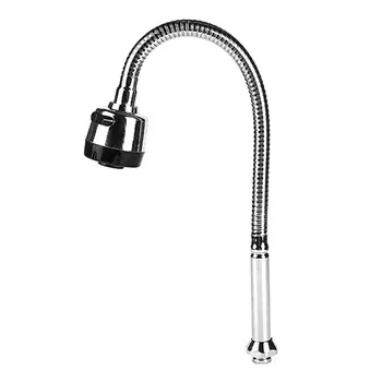 

360 Degrees Rotation Sink Faucet Pipe Stainless Steel Kitchen Sink Spout Water Saving Outlet Fexible Tube Single Handle