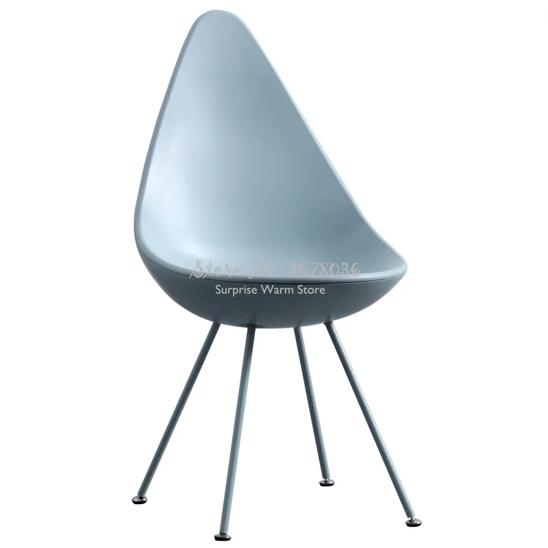 Nordic Style Creative Drip Chair Plastic Office Cafe Backrest Coffee Modern Dinning Leisure Restaurant | Мебель