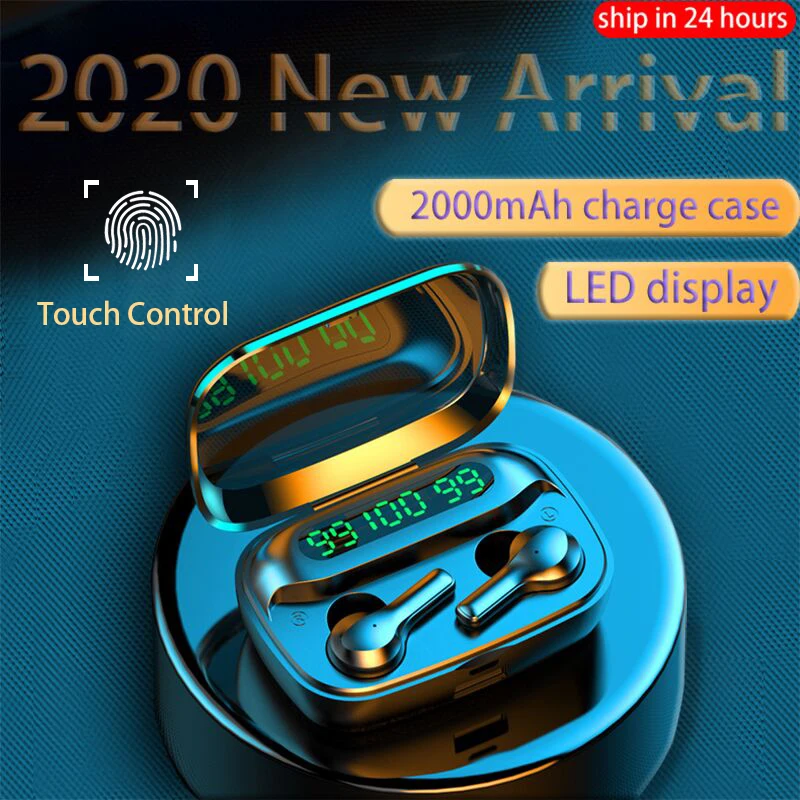 Беспроводные Bluetooth-наушники с микрофоном 2000 мАч | Электроника