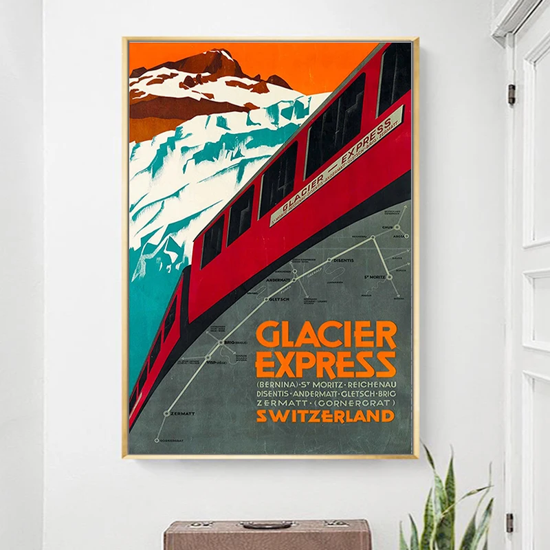Катание на лыжах в Zermatt Швейцария катание винтажный Ретро путешествия