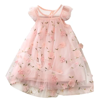 

Summer Children Baby Girl Dress Sleeveless Print Floral Infant Baby Dress Princess Dress Girls Clothes