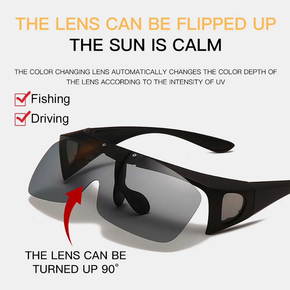 Flip-Up Polarized Fitover Sunglasses 3