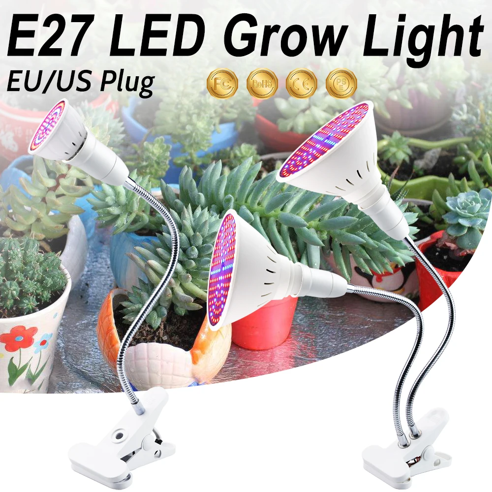 

2 HEAD Growing Lamps LED Grow Light Full Spectrum LED Grow Lights Lampe Plante LED Hydroponic Grow Box Grow Tent Indoor Lights