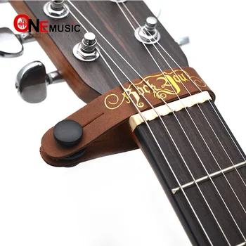 

Rockyou Guitar Neck Strap Genuine Leather with Guitar Strap Button Brown