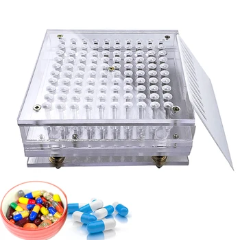 

100 Hole Capsule Powder Machine 000#,00#,0#,1#-5# Empty Capsule Board + Spray Capsule Manual Filling Tool