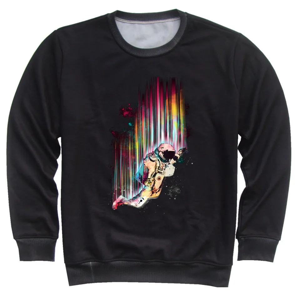 4-13 Years Old Children Black 3D Hoodies Galaxy UFO Cat Tiger Bear Animal Print Boys Girls Sweatshirts Spring Kids Pullover - Цвет: as picture show-204
