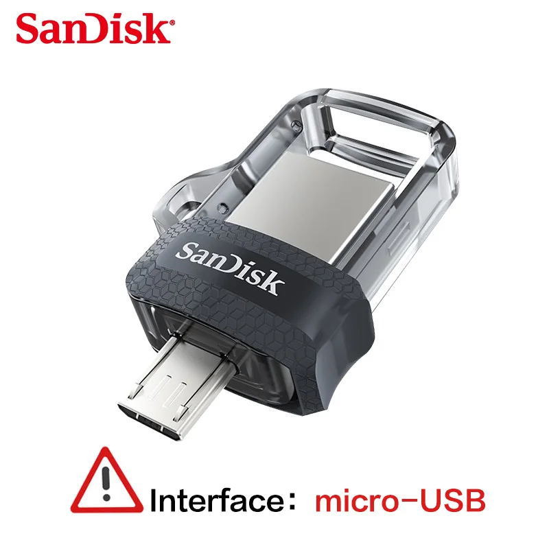 Флеш накопитель sandisk OTG Micro USB 32 Гб U диск двойной 16 ГБ флеш 128 карта памяти 3 0 64